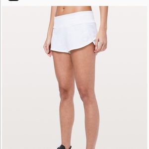 Lululemon Speed Up Short 2.5” in White
